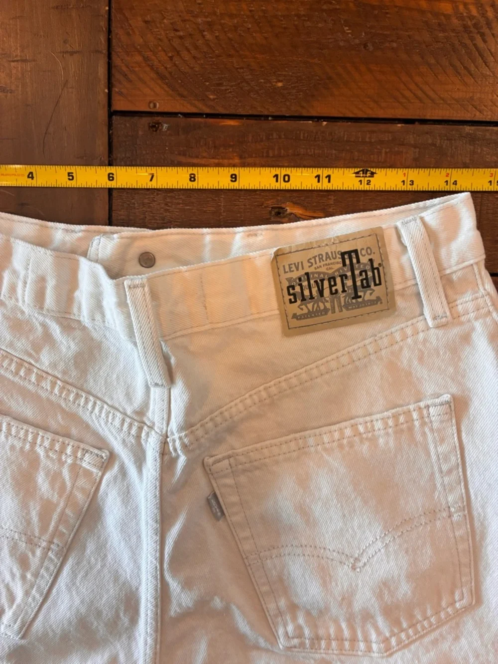 Levi's White Denim Jean Shorts